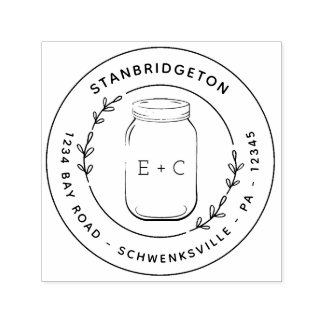 Land Persoonlijk Ronde Aangepast retouradres Zelfinktende Stempel