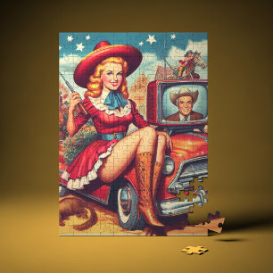  land Pin-up Illustratie Legpuzzel