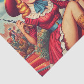  land Pin-up Illustratie Tissuepapier (Detail)