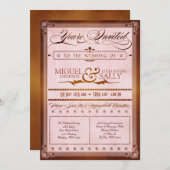  land Poster Style Wedding Uitnodiging (Voorkant / Achterkant)
