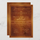  land Poster Style Wedding Uitnodiging (Voorkant / Achterkant)