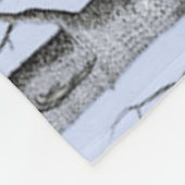 Land, prachtige Aspen-bomen op blauw Fleece Deken (Hoek)