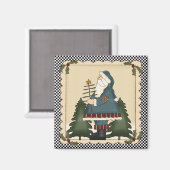 Land Prim Kerstman Magneet (Voorkant / Achterkant)