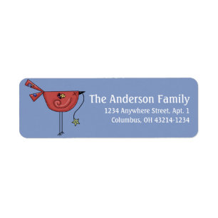 Land Primitive Bird Return Address Labels