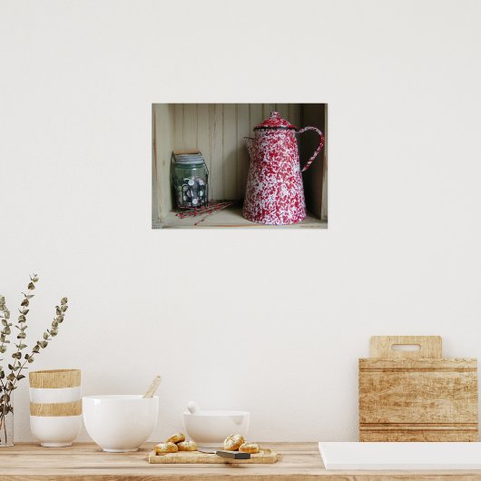 Land Primitive Shelf Poster (Keuken)