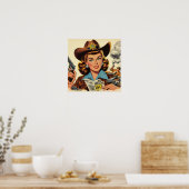 land pulp meisje poster (Keuken)
