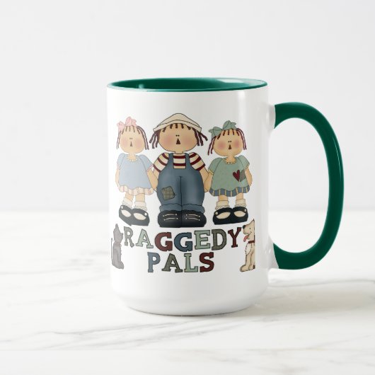 Land Raggedy Ann en Andy Pals Koffie Mok (Rechts)