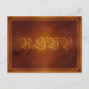 Land Rich Brown RSVP Briefkaart