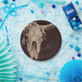 Land Rodeo Westerne bruine stier schedel Papieren Bordje (Feest)