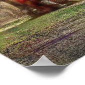  land Roestland oude rode textuur Barn Poster (Hoek)