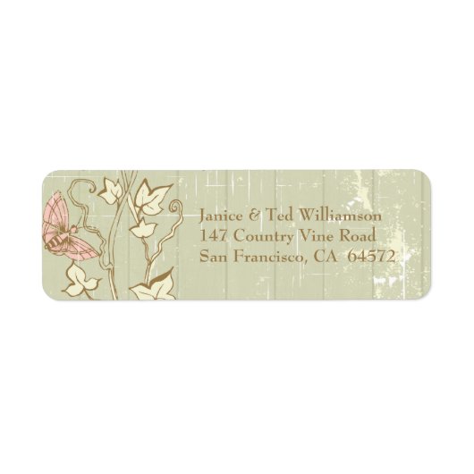  land roestvrij adresetiket etiket (Voorkant)