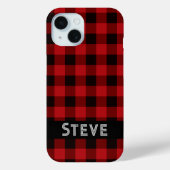Land rood en zwarte vlecht Case-Mate iPhone case (Achterkant)