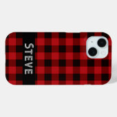 Land rood en zwarte vlecht Case-Mate iPhone case (Achterkant (horizontaal))