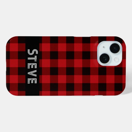 Land rood en zwarte vlecht Case-Mate iPhone case (Achterkant (horizontaal))