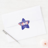 Land Rood, Wit & Blauw Leger Moeder Ster Sticker (Envelop)