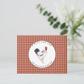 Land Rooster Farmhouse Cadeaubon Briefkaart (Staand voorkant)