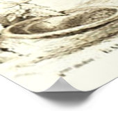 Land Rooster  huiswanddecor Poster (Hoek)