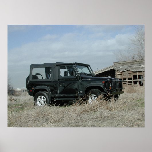 Land Rover Defender 90 Poster (Voorkant)