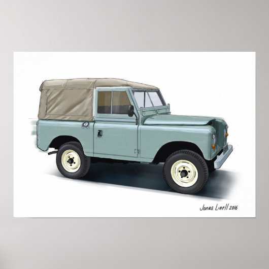 Land Rover Poster (Voorkant)
