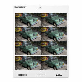 Land Rover Series II SWB Etiket (Full Sheet)