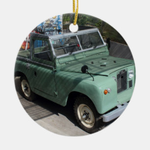 Land Rover Series II SWB Keramisch Ornament