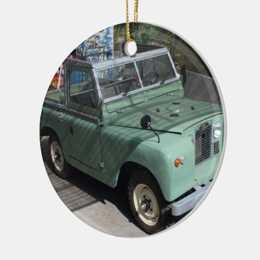 Land Rover Series II SWB Keramisch Ornament (Links)