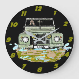 Land Rover Series Wall Clock Grote Klok