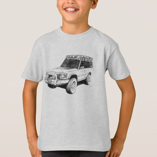 Land Rover Truck Art T-Shirt (Voorkant)