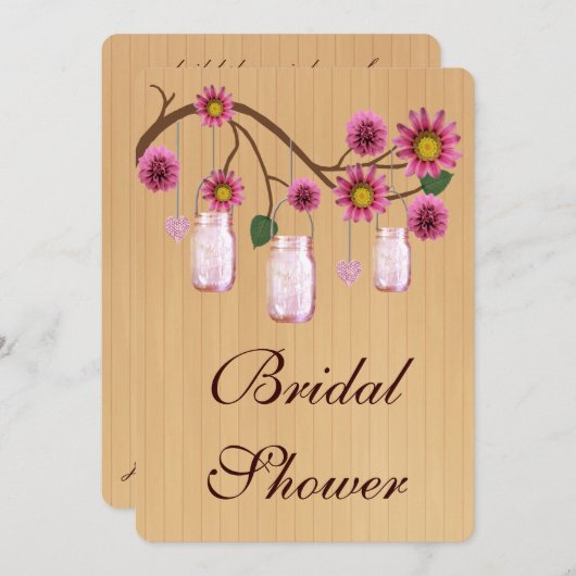 Land Roze Moerasjar Vrijgezellenfeest nodigt uit Kaart (Voorkant / Achterkant)