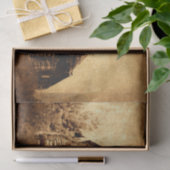 Land Rustic Barn  Brown Sepia Texture Tissuepapier (Geschenk)