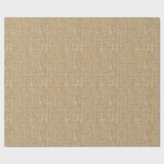 Land Rustic Burlap Cadeaupapier (Vlak)