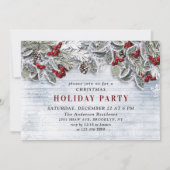 Land Rustic Pine Cones Branch kerstparty Kaart (Voorkant)