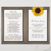 Land Rustic Sunflower & Burlap Wedding (Voorkant)
