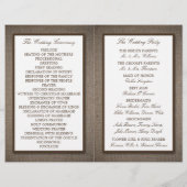 Land Rustic Sunflower & Burlap Wedding (Achterkant)