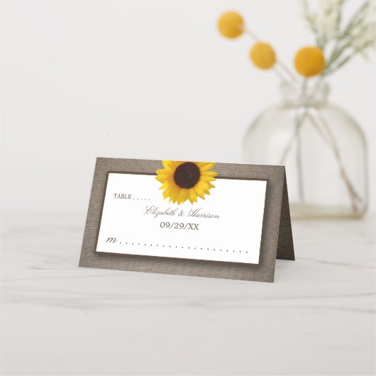 Land Rustic Sunflower & Burlap Wedding (Voorkant)