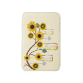 Land Rustieke Gele Mason Jars Bath Mat (Voorkant Verticaal)