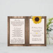 Land Rustige zonnebloem & bruinwoudhuwelijk (Staand voorkant)