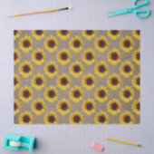 Land Rustige Zonnebloem Rigende Gift Wrap Weefsel Tissuepapier (Craft)