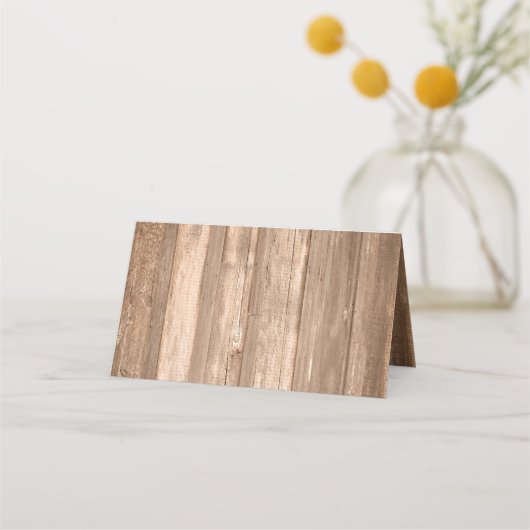 Land Rustisch Hoefijzer en bruin hout (Achterkant)