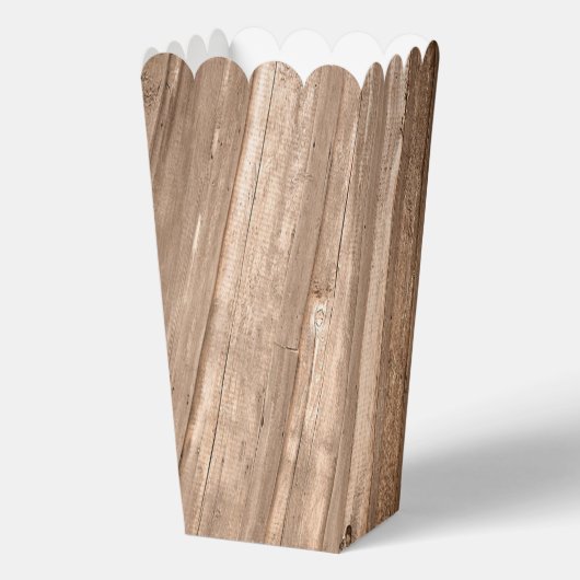 Land Rustisch Hoefijzer en bruin hout Bedankdoosjes (Achterkant)