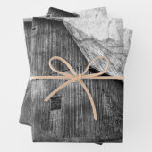 Land Rustisch zwart en  witte Barn Inpakpapier Vel (In situ)