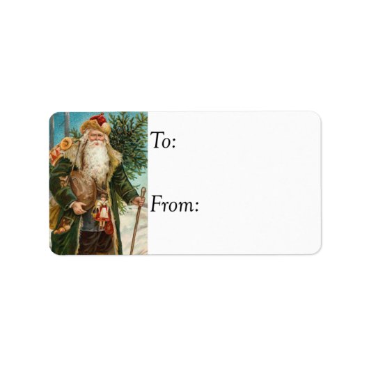 Land Santa  Gift Label (Voorkant)