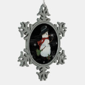 Land Snowman Snowflake Ornament (Links)