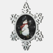 Land Snowman Snowflake Ornament (Rechts)