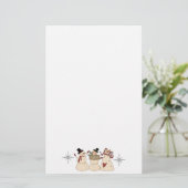 Land Snowman Stationery Briefpapier (Staand voorkant)