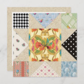 land Style Quilt Housewarming Party Kaart (Voorkant / Achterkant)