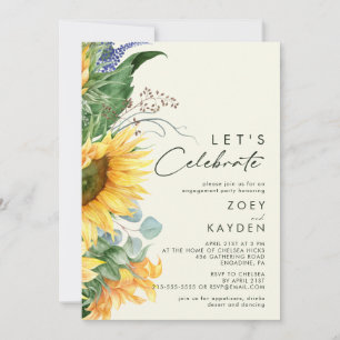 Land Sunflower Light Yellow Let's Celebrate Kaart