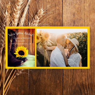 Land Sunflower Western Barn Wedding Save The Date