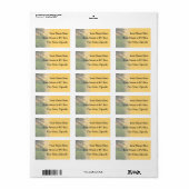 Land Sunset Weddenschap Etiket (Full Sheet)