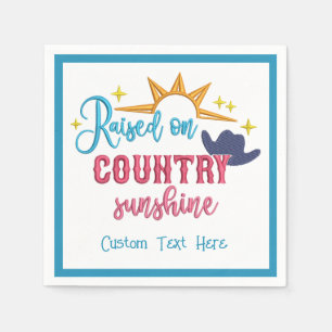 Land Sunshine Quote Western Cowboy Pet Servet